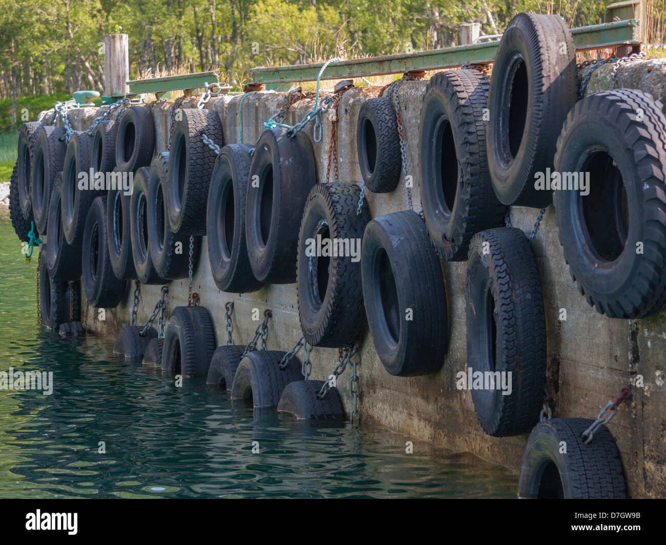 Car decks on pier in Norway Stock Photo Alamy