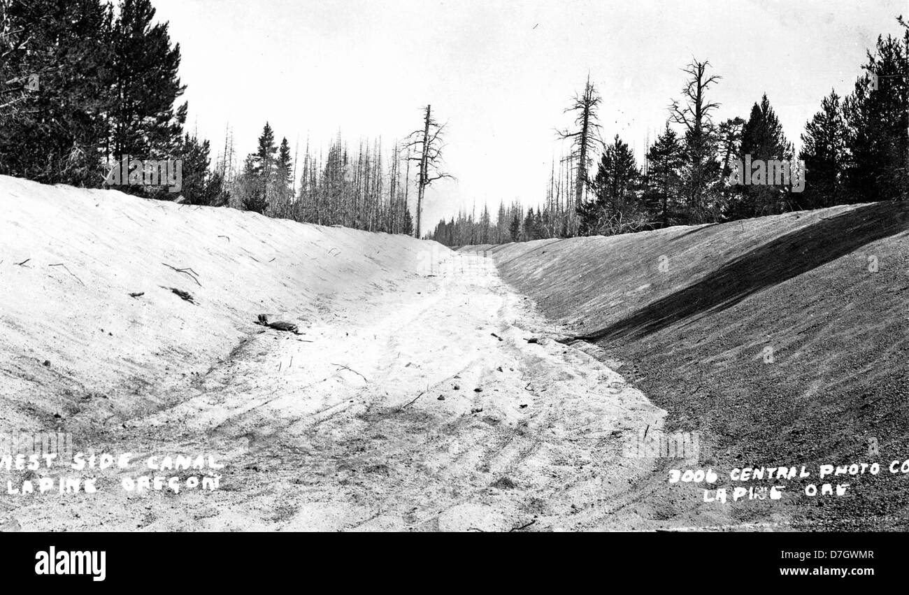 West side canal, LaPine, Oregon Stock Photo Alamy