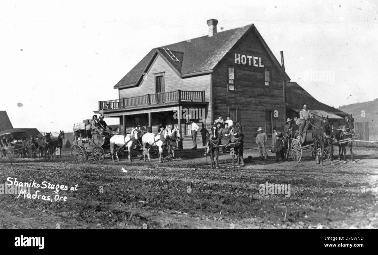 Shaniko stages at Madras, Oregon Stock Photo Alamy