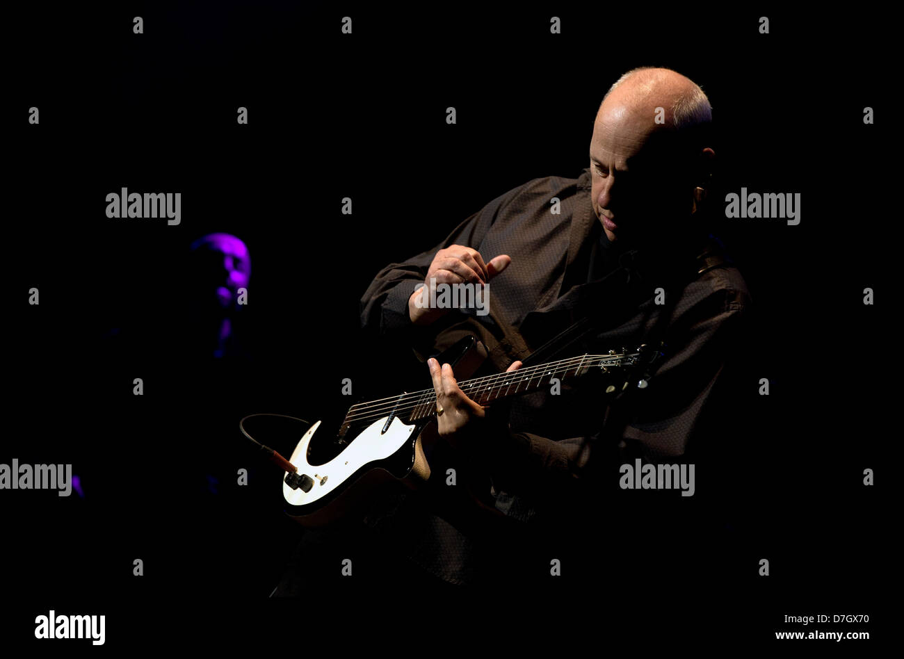 Prague, Czech Republic. 7th May, 2013. British guitarist, vocalist and songwriter for the British rock band Dire Straits Mark Knopfler performs in Prague, Czech Republic on Tuesday, May 7, 2013. (Katerina Sulova/CTK Photo/Alamy Live News) Stock Photo