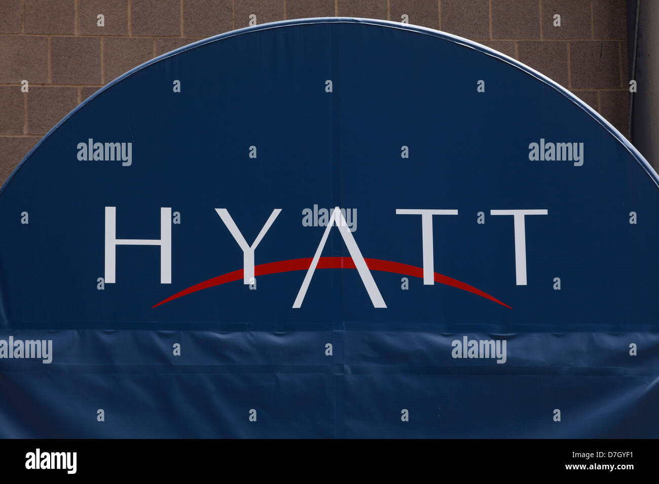 Hyatt hotel sign - USA Stock Photo