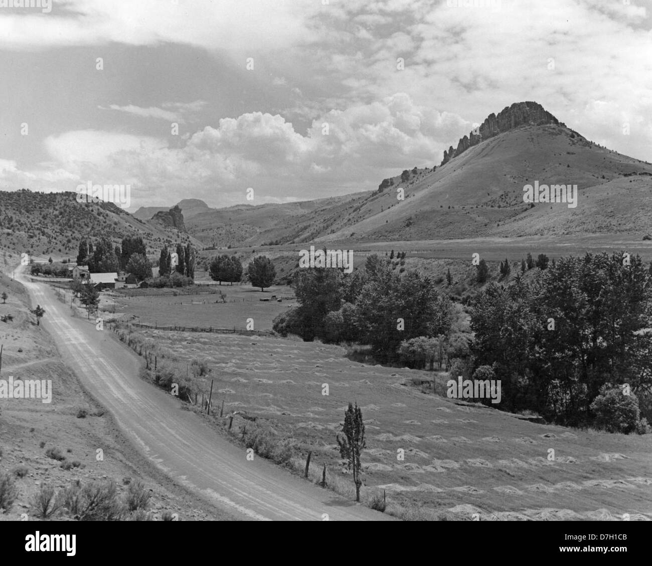 Pleasant Valley near Mitchell, Oregon Stock Photo Alamy