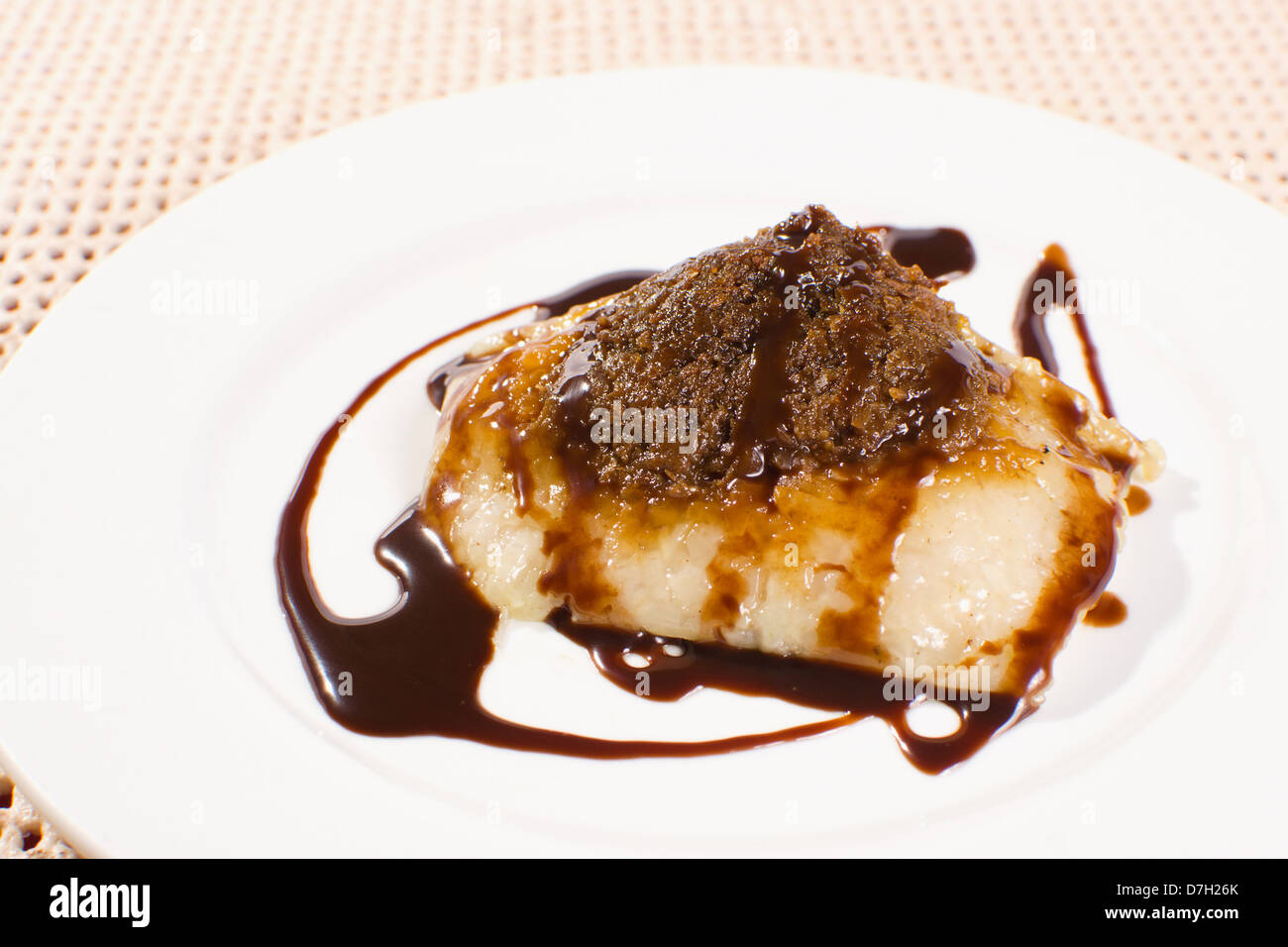 rice cake made from glutinous rice cooked in coconut milk with coconut