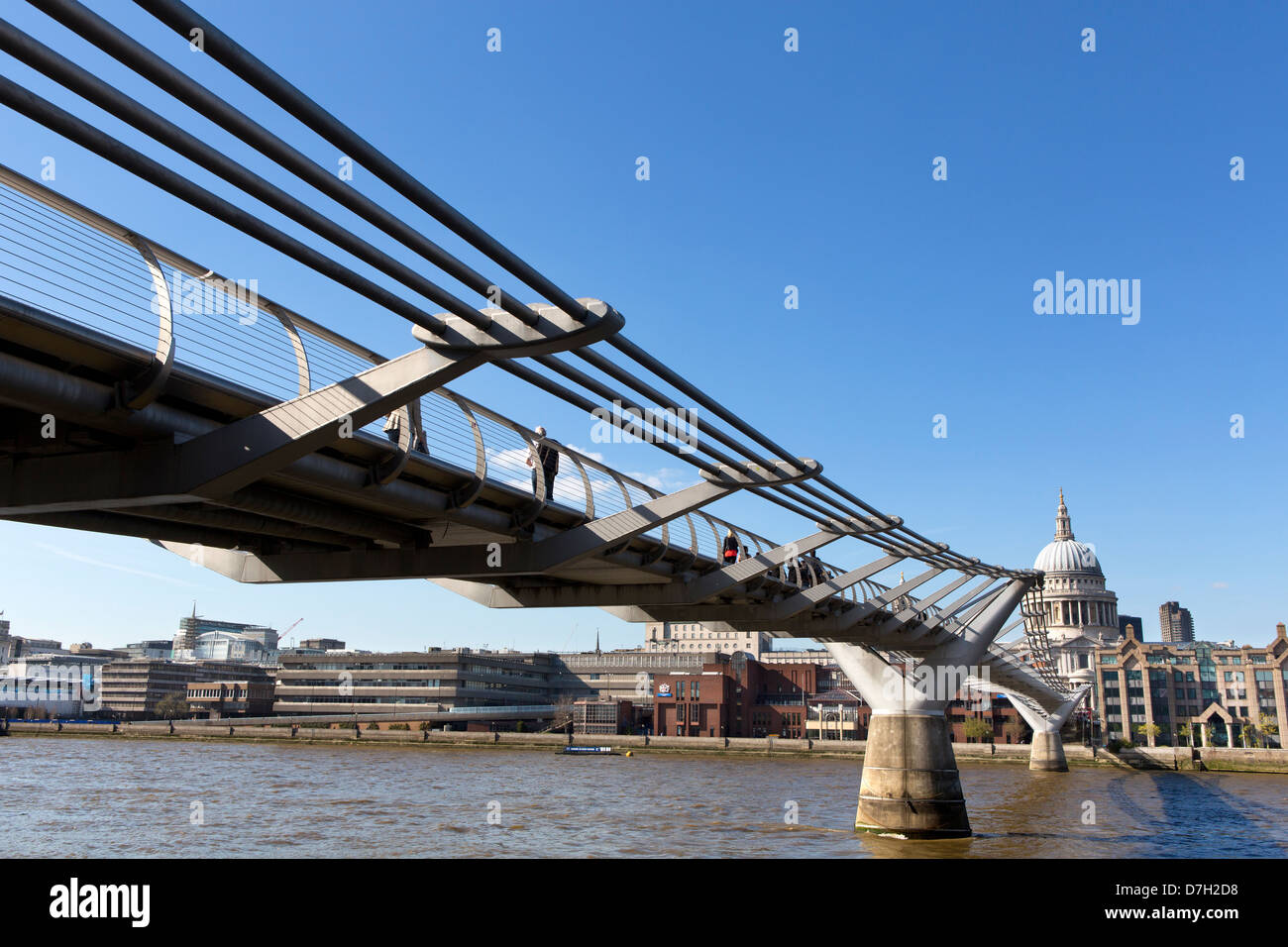 Millennium bridge, London Stock Photo