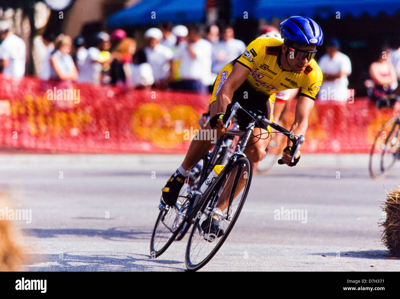 Bike racing, club riding on  streets, Miami Stock Photo