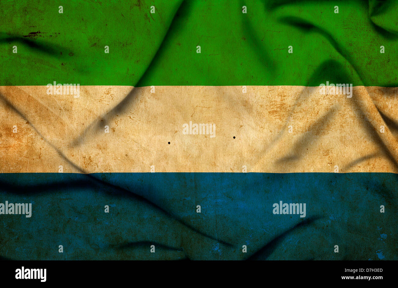Sierra Leone waving flag Stock Photo - Alamy