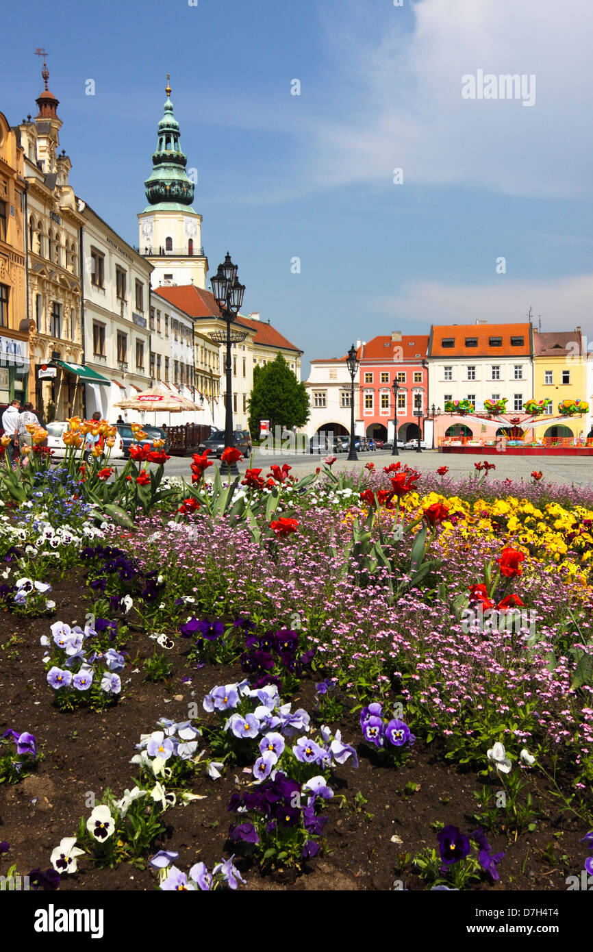 Kromeriz Velke square. Moravia, Czech Republic Stock Photo