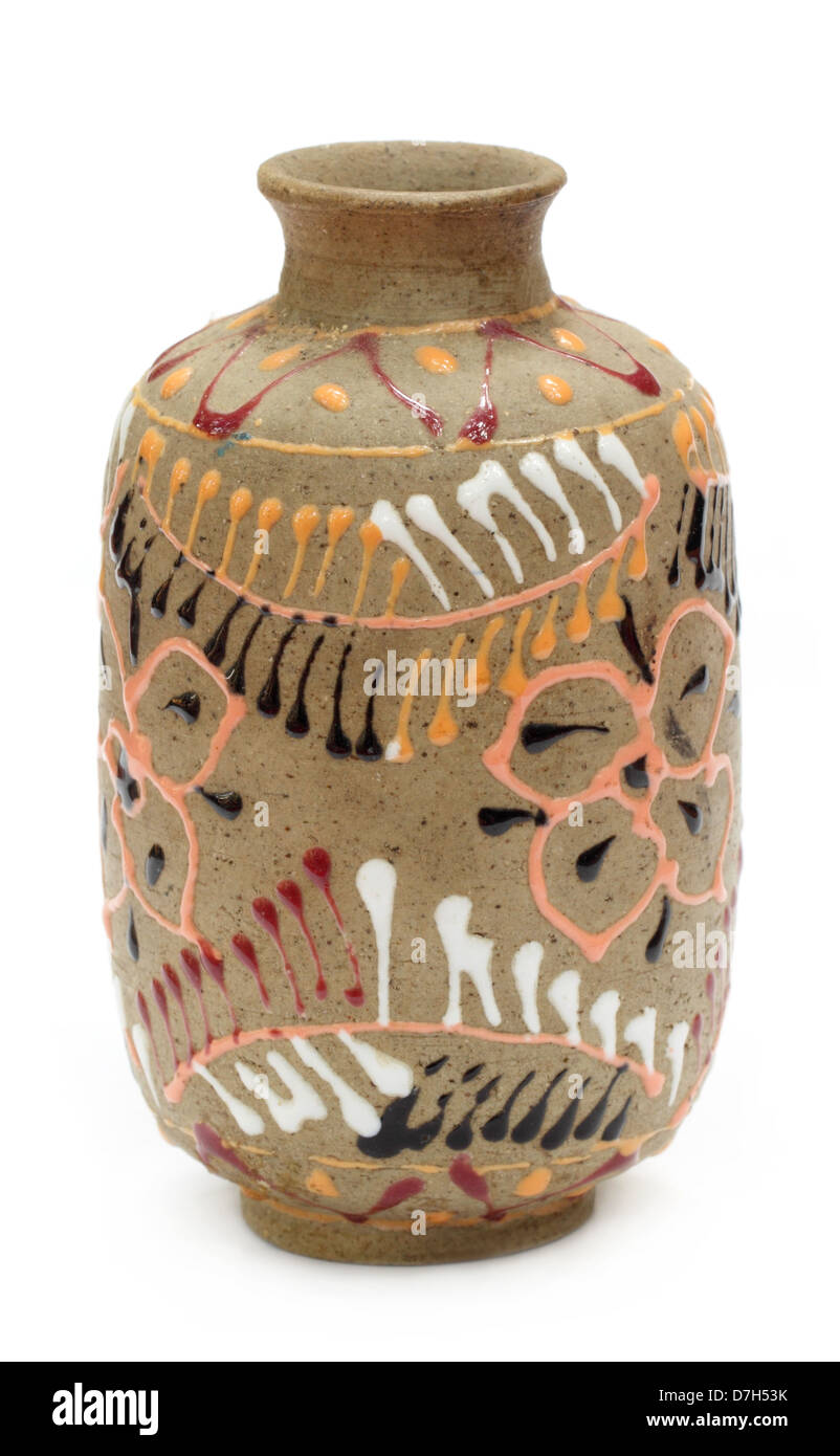 Clay pottery used as flower vase Stock Photo Alamy