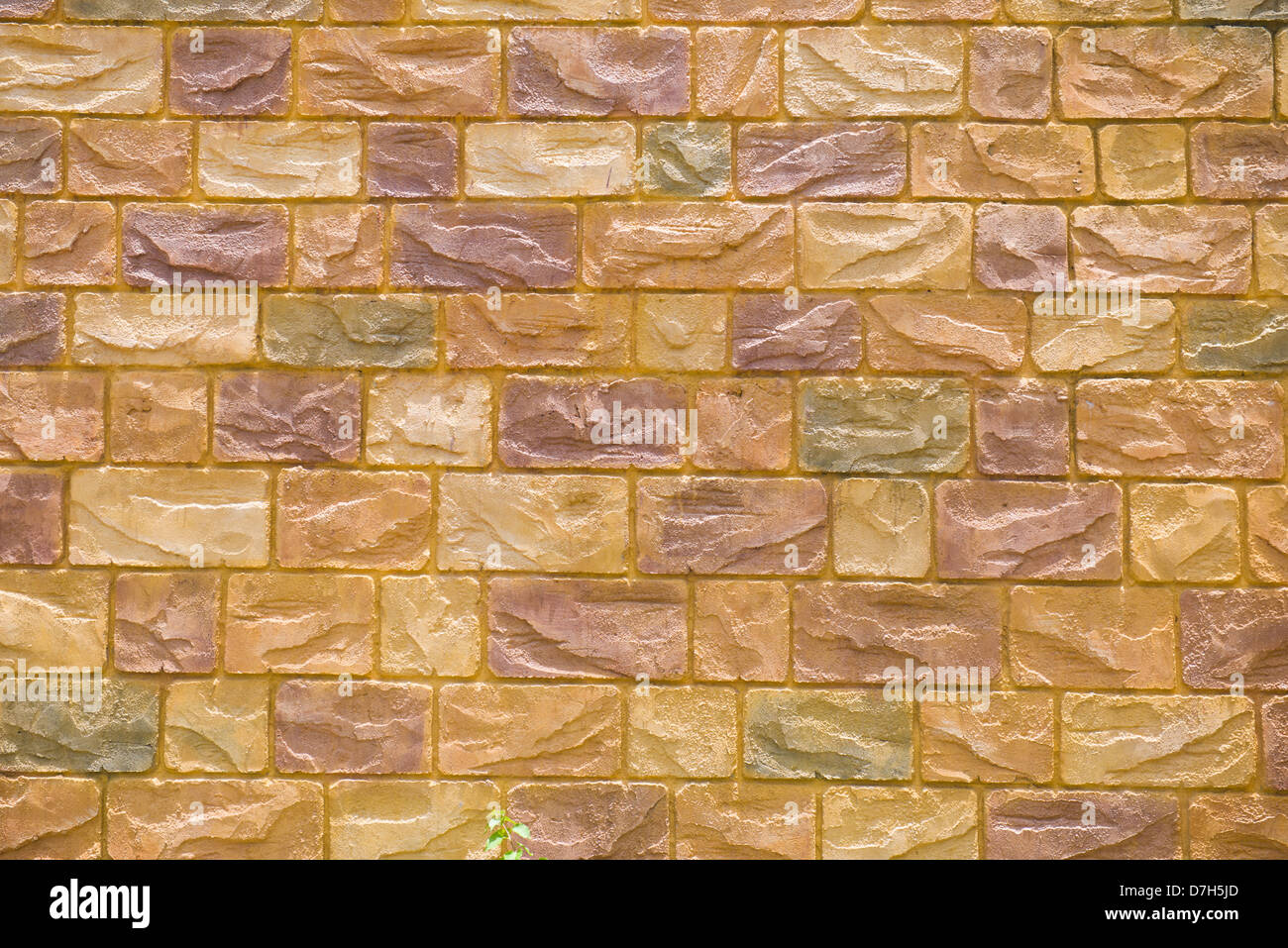 yellow brick wall for background texture purpose Stock Photo - Alamy