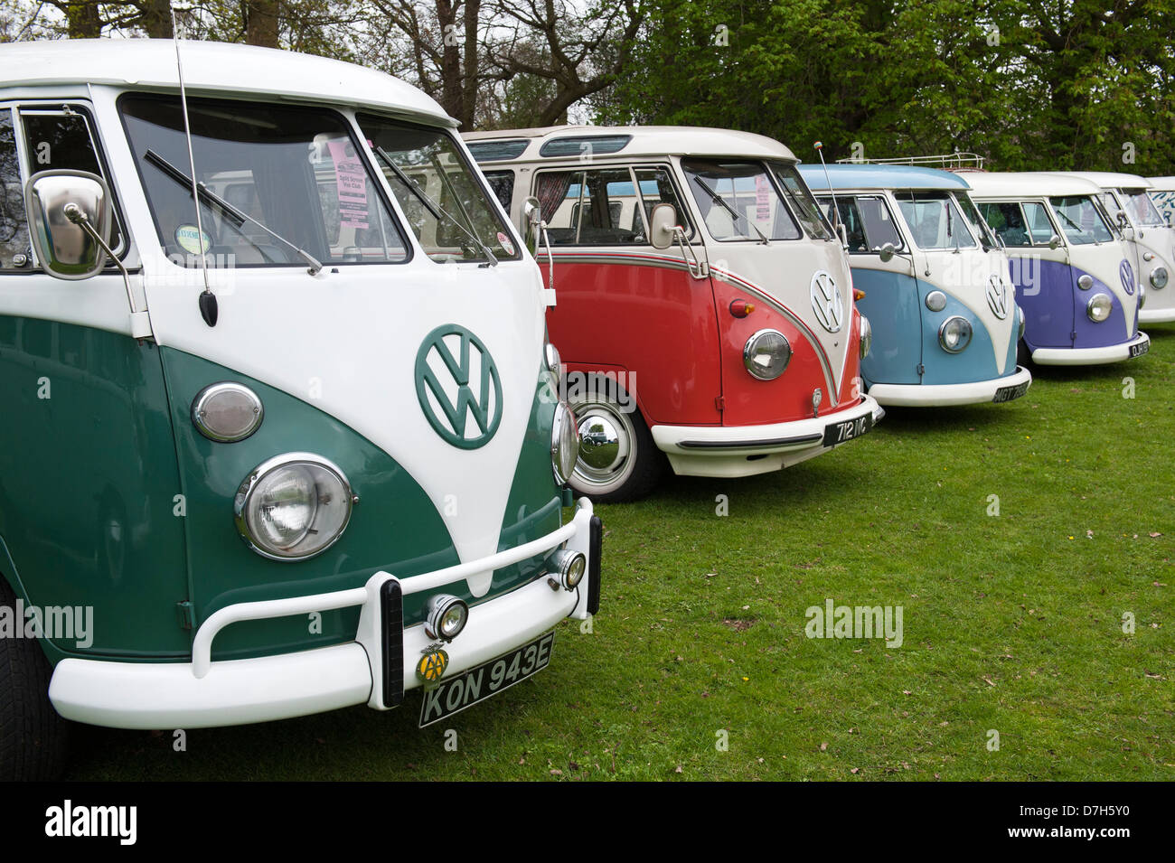 VW Split Screen Volkswagen camper vans Stock Photo