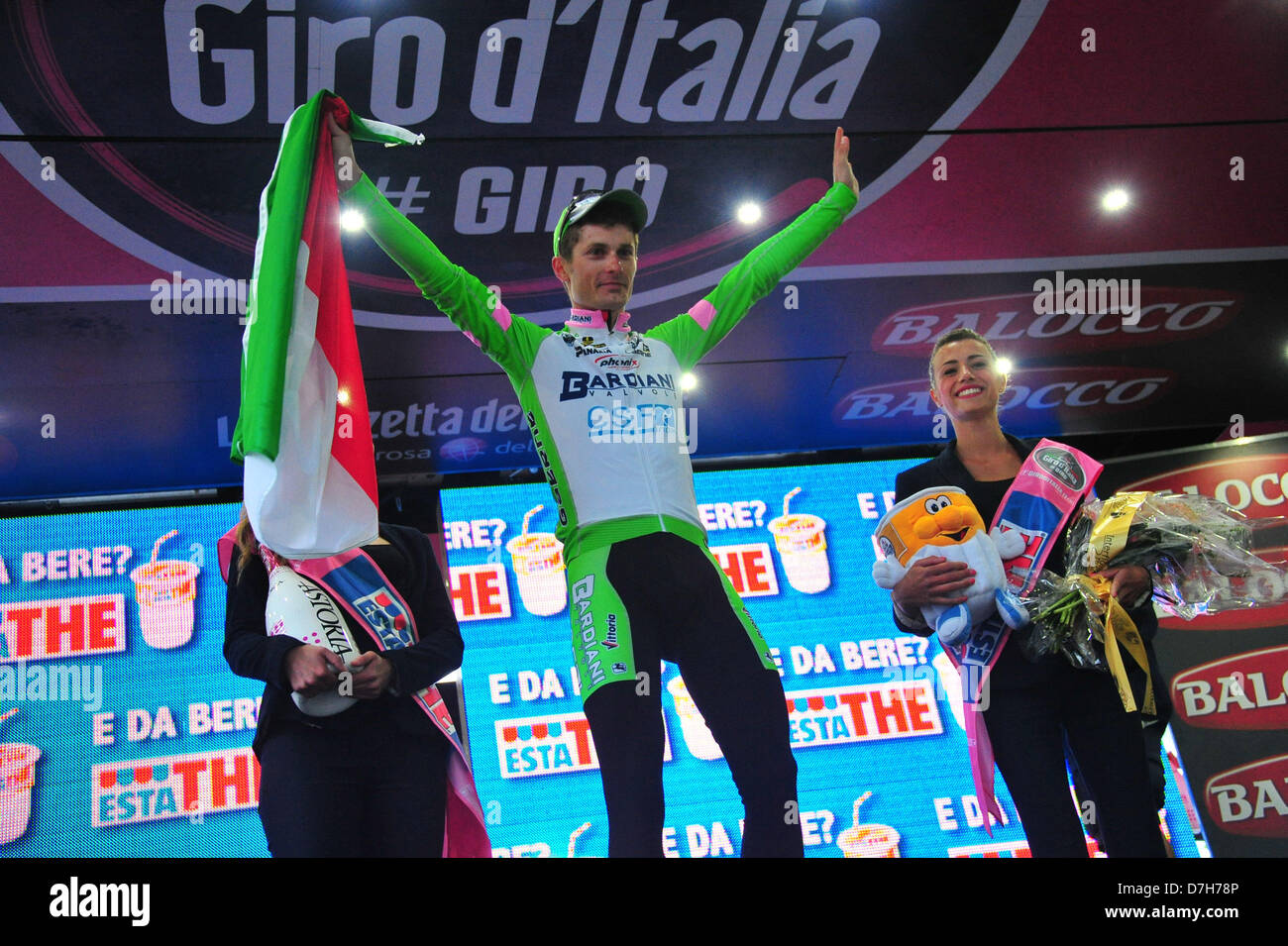 Serra San Bruno, Italy. 7th May 2013. Enrico Battaglin of team Bardiani