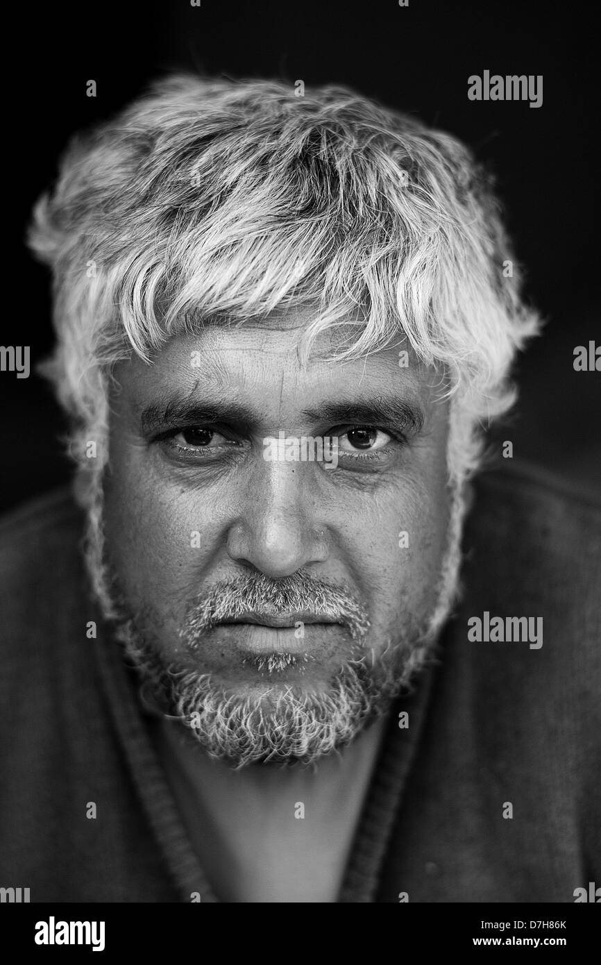 portrait of an Afghan old man Stock Photo Alamy