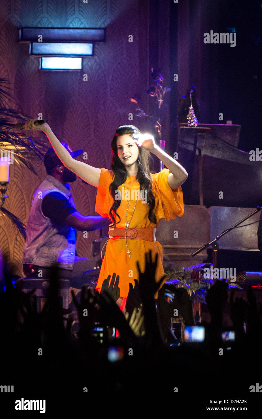 Assago Milan Italy. 07th May 2013. Lana Del Rey, model and singer, performs live at Mediolanum Forum. Credit:  Rodolfo Sassano / Alamy Live News Stock Photo