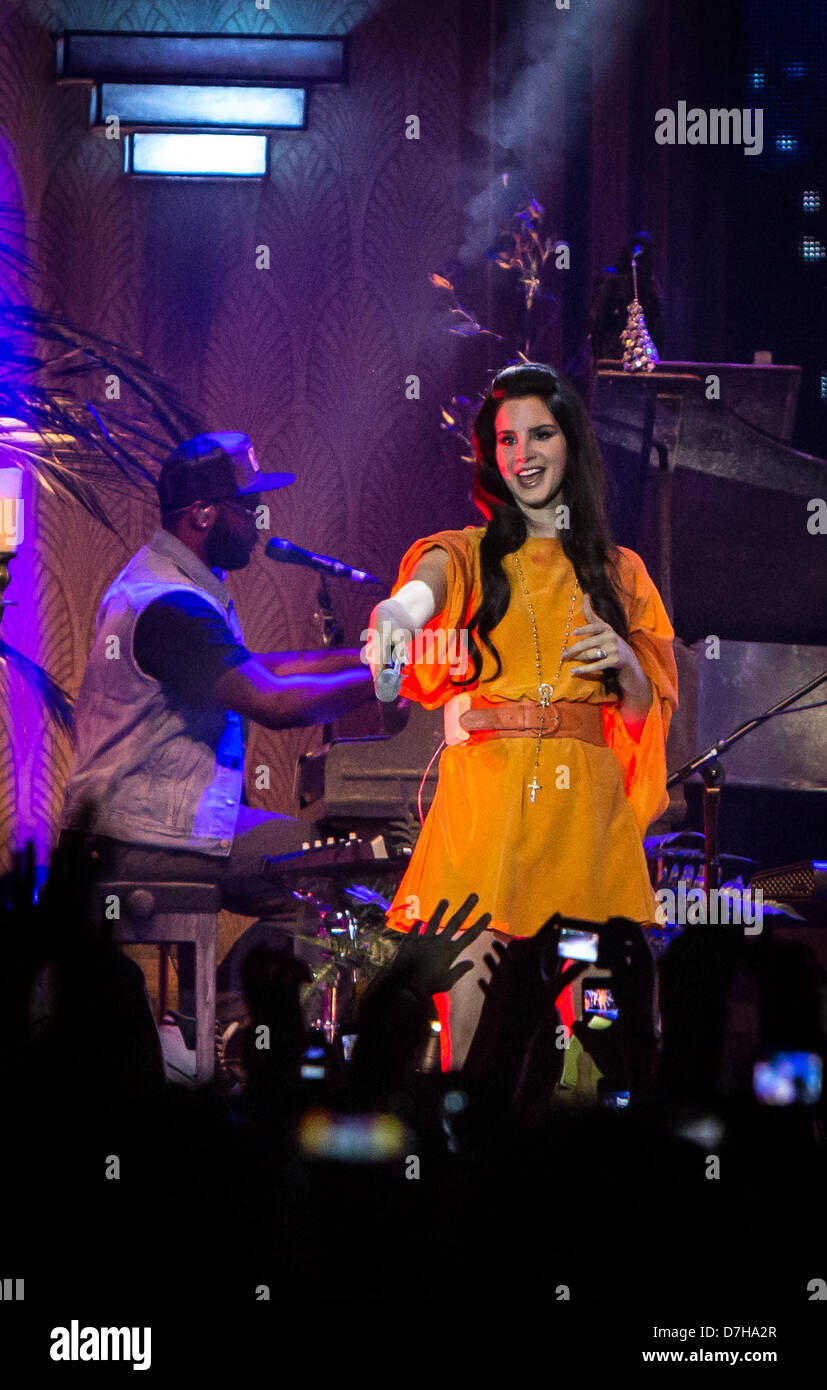 Assago Milan Italy. 07th May 2013. Lana Del Rey model and singer performs live at Mediolanum Forum. Credit:  Rodolfo Sassano / Alamy Live News Stock Photo