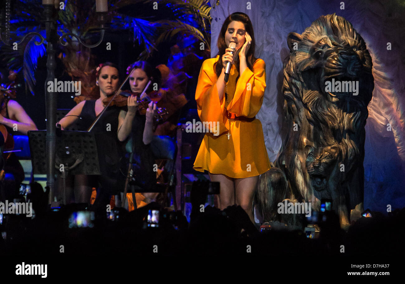 Assago Milan Italy. 07th May 2013. Lana Del Rey model and singer performs live at Mediolanum Forum. Credit:  Rodolfo Sassano / Alamy Live News Stock Photo
