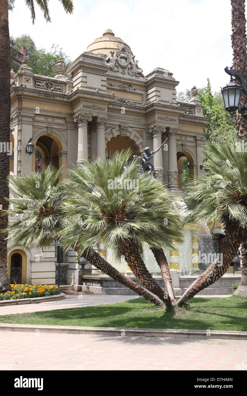 Santiago de Chile Cerro Santa Lucia Stock Photo