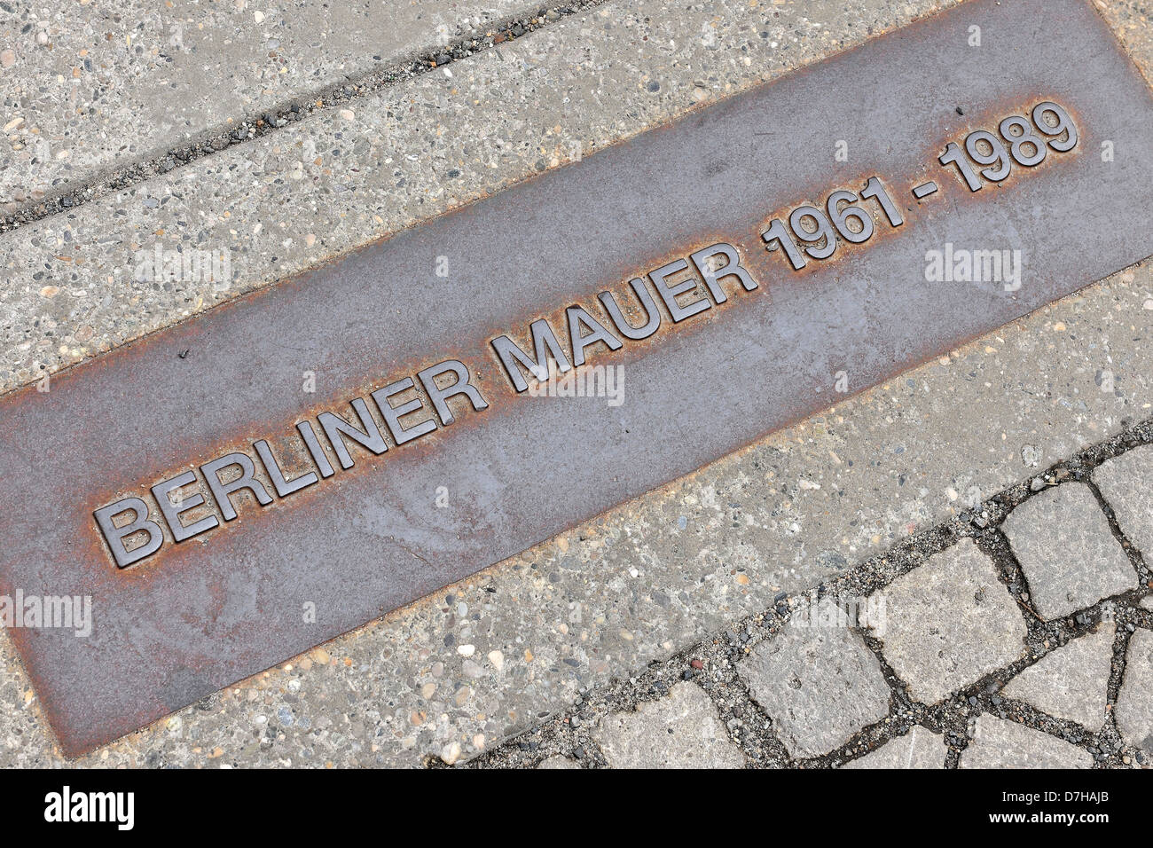 The Berlin Wall - a period of 1961 - 1989 Stock Photo