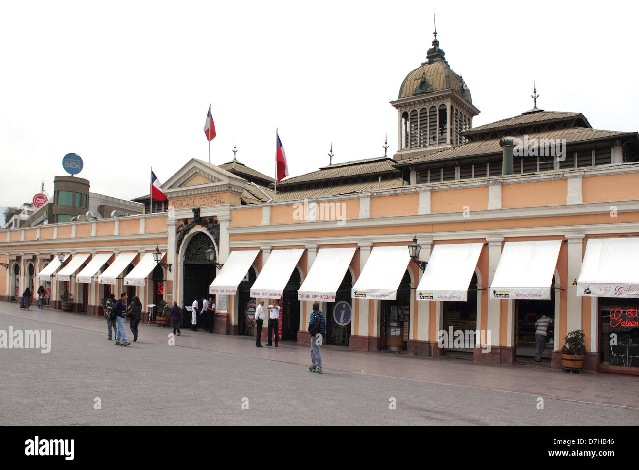 Santiago de Chile Mercado Central central market Stock Photo