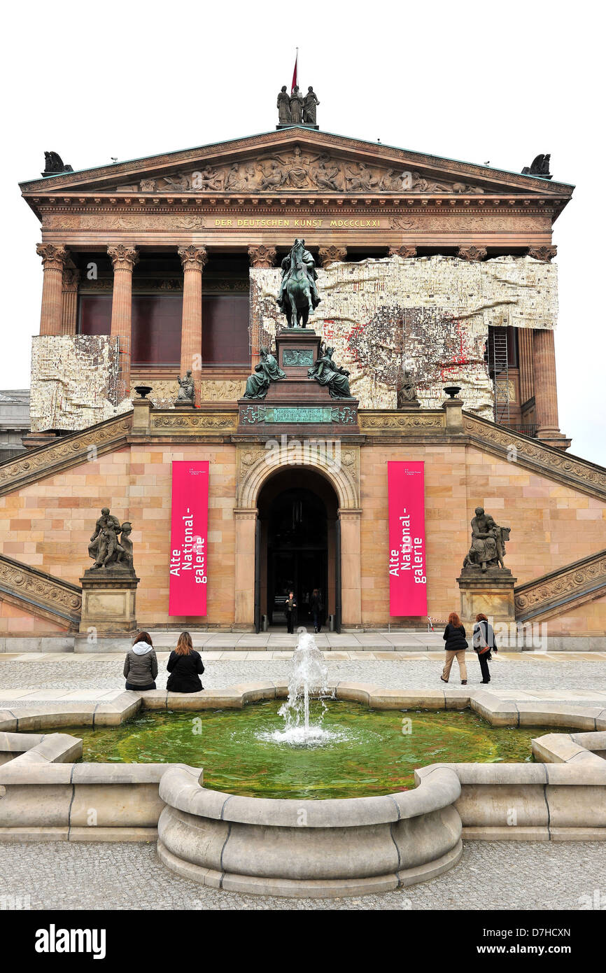 The Old National Gallery in Berlin Stock Photo