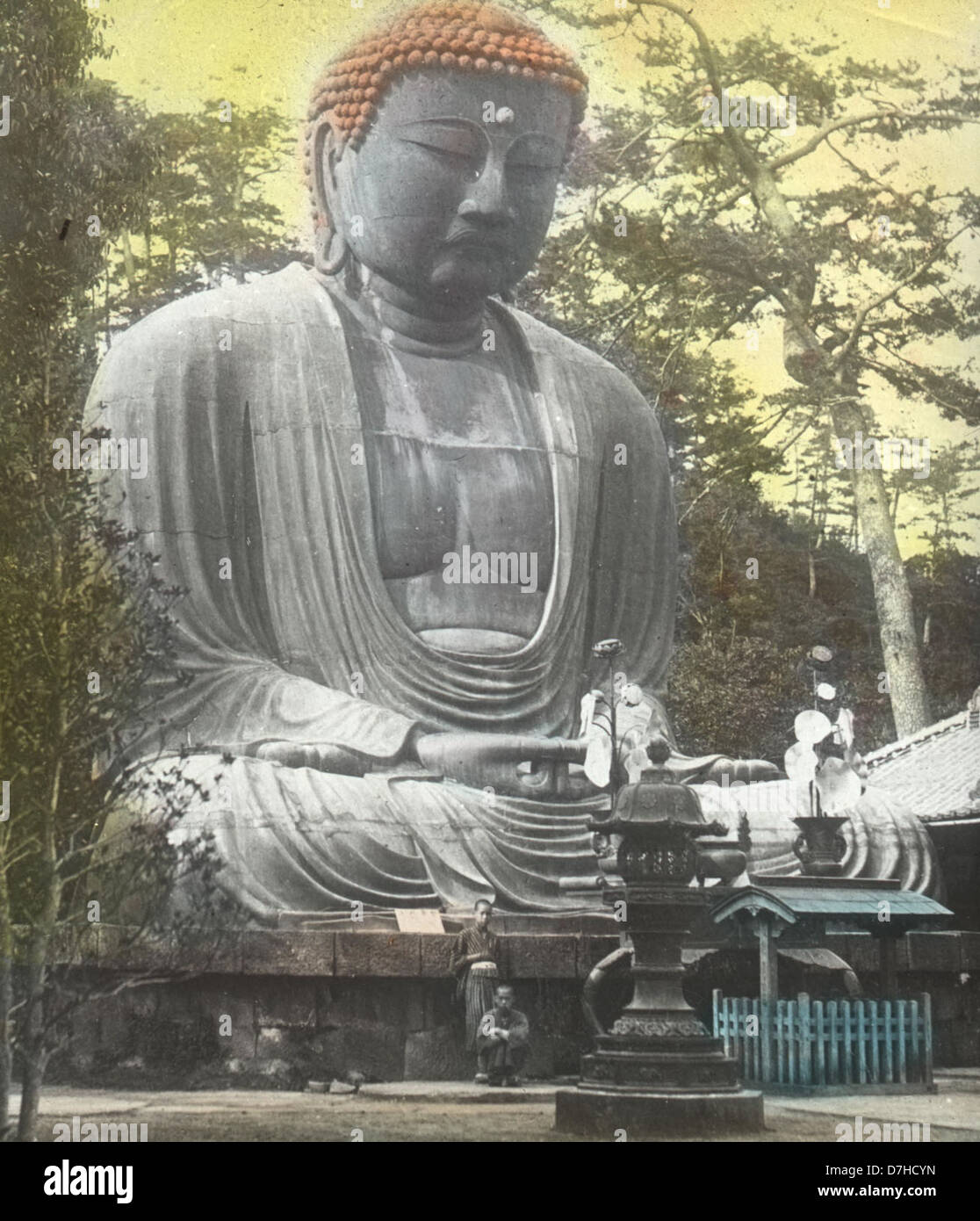 The Great Bronze Buddha at Kamakura Stock Photo