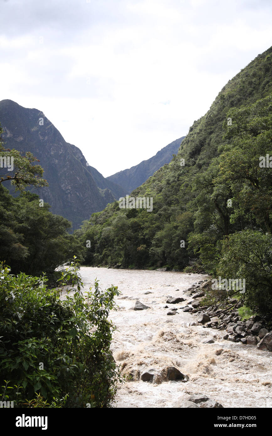 Peru Anden Urubamba Valley Stock Photo