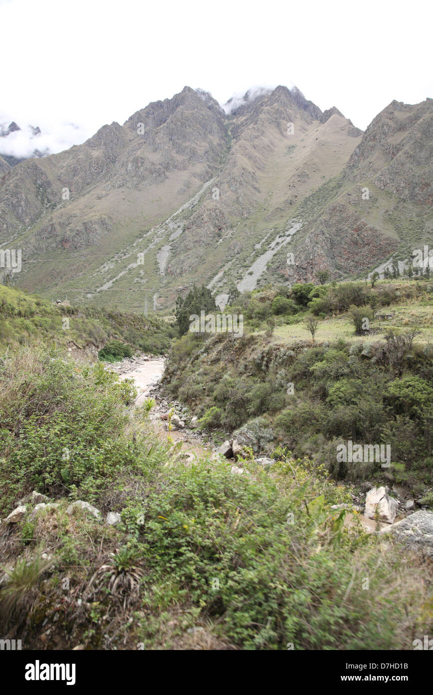 Peru Anden Urubamba Valley Stock Photo