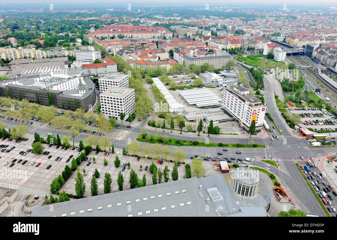 Berlin from above - seen from the Berlin radio tower Stock Photo - Alamy