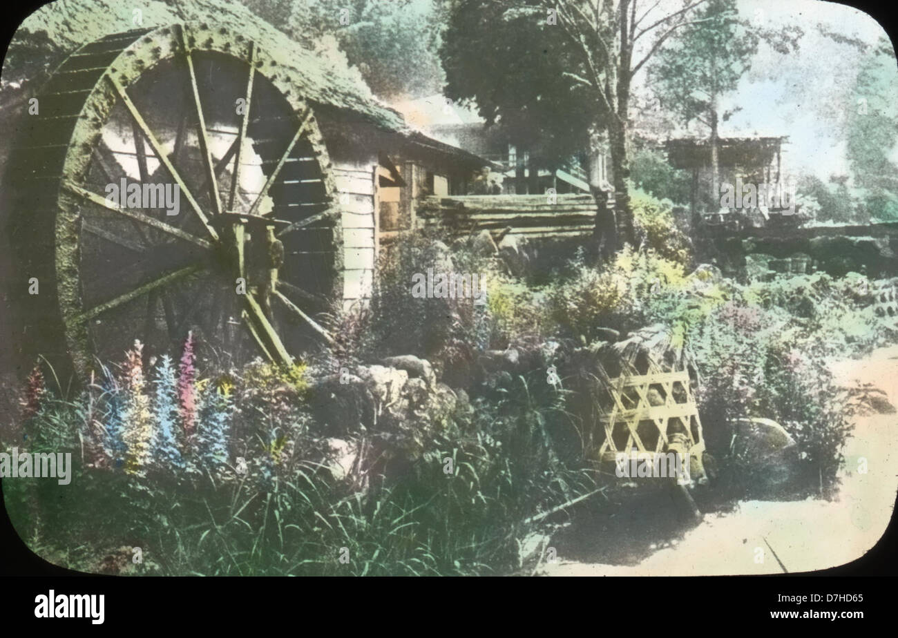 A Village Waterwheel Stock Photo - Alamy