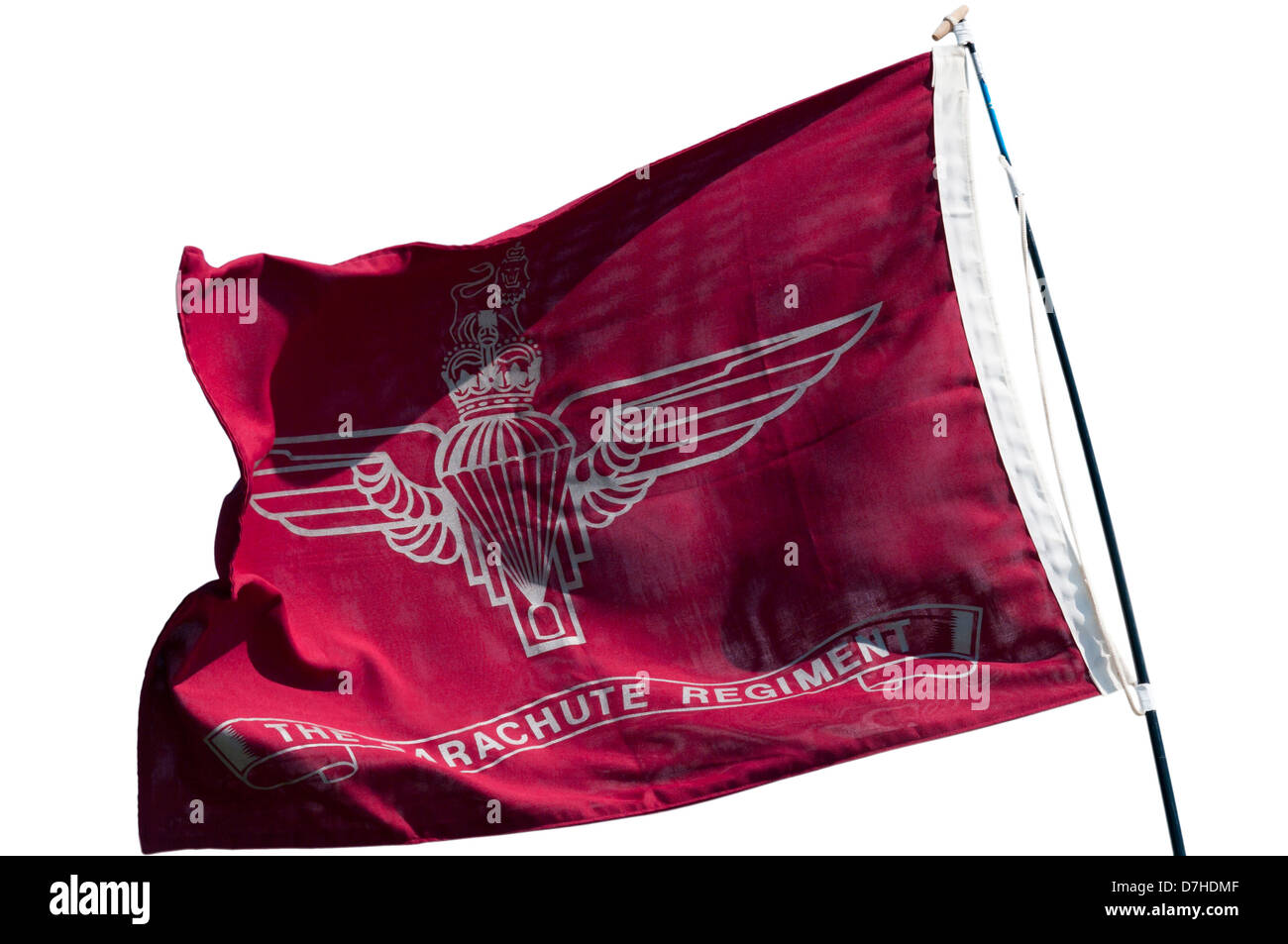 British Army The Parachute Regiment Flag Stock Photo