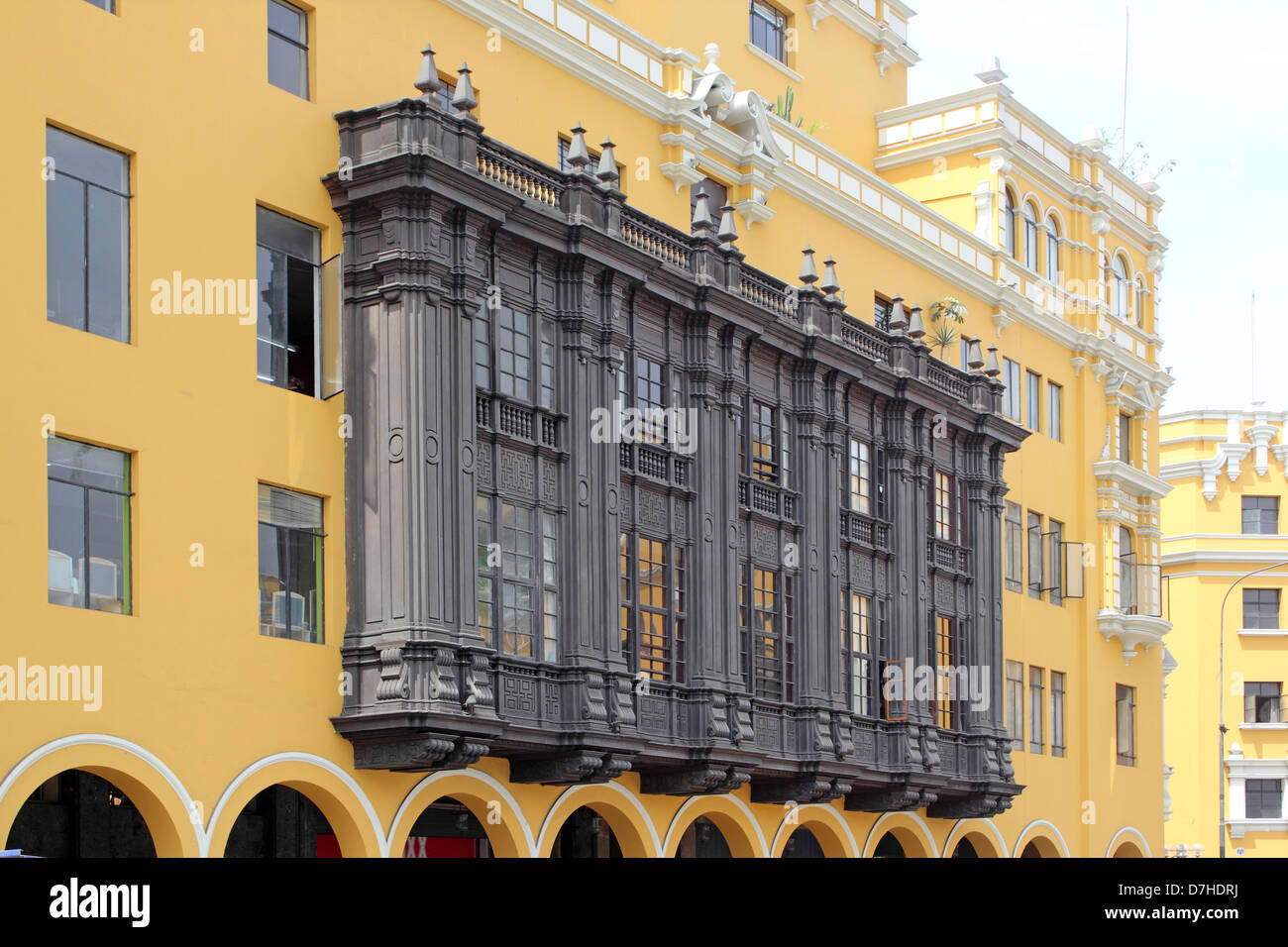 Peru Lima Plaza Mayor or Plaza de Armas Stock Photo - Alamy