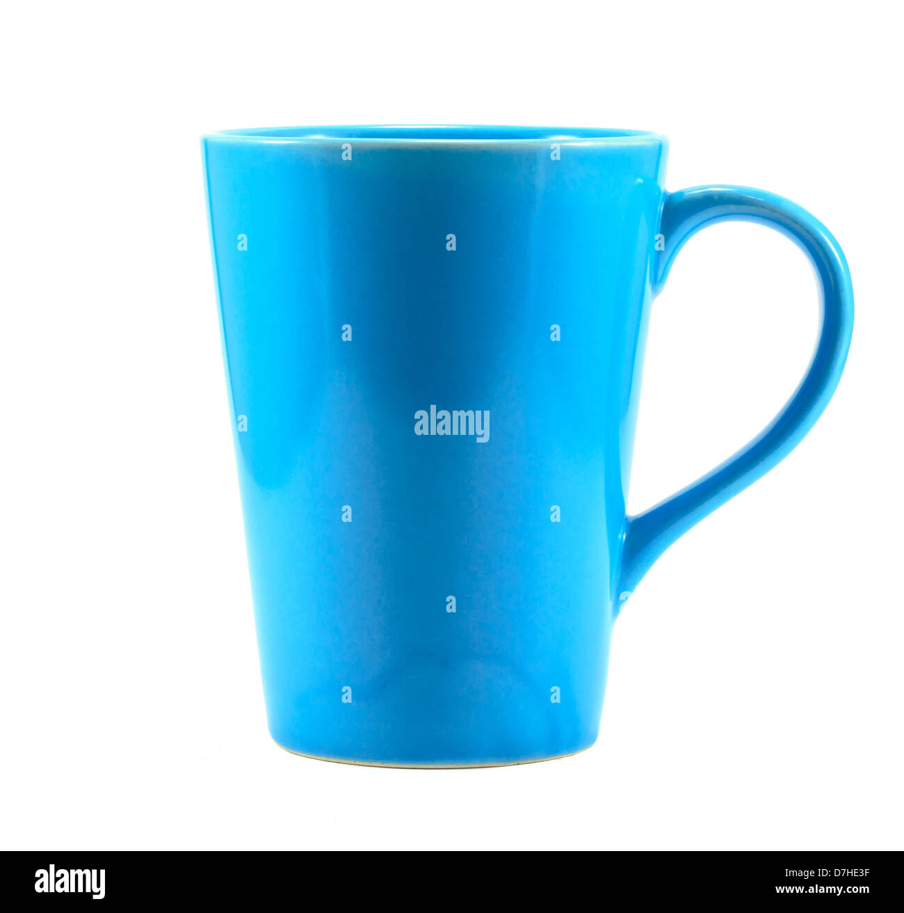 Blue coffee cup isolated on white background Stock Photo Alamy