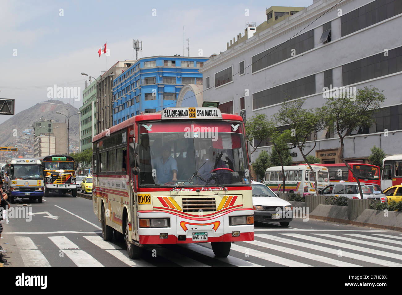 Peru Lima Avenida Abancay Stock Photo Alamy