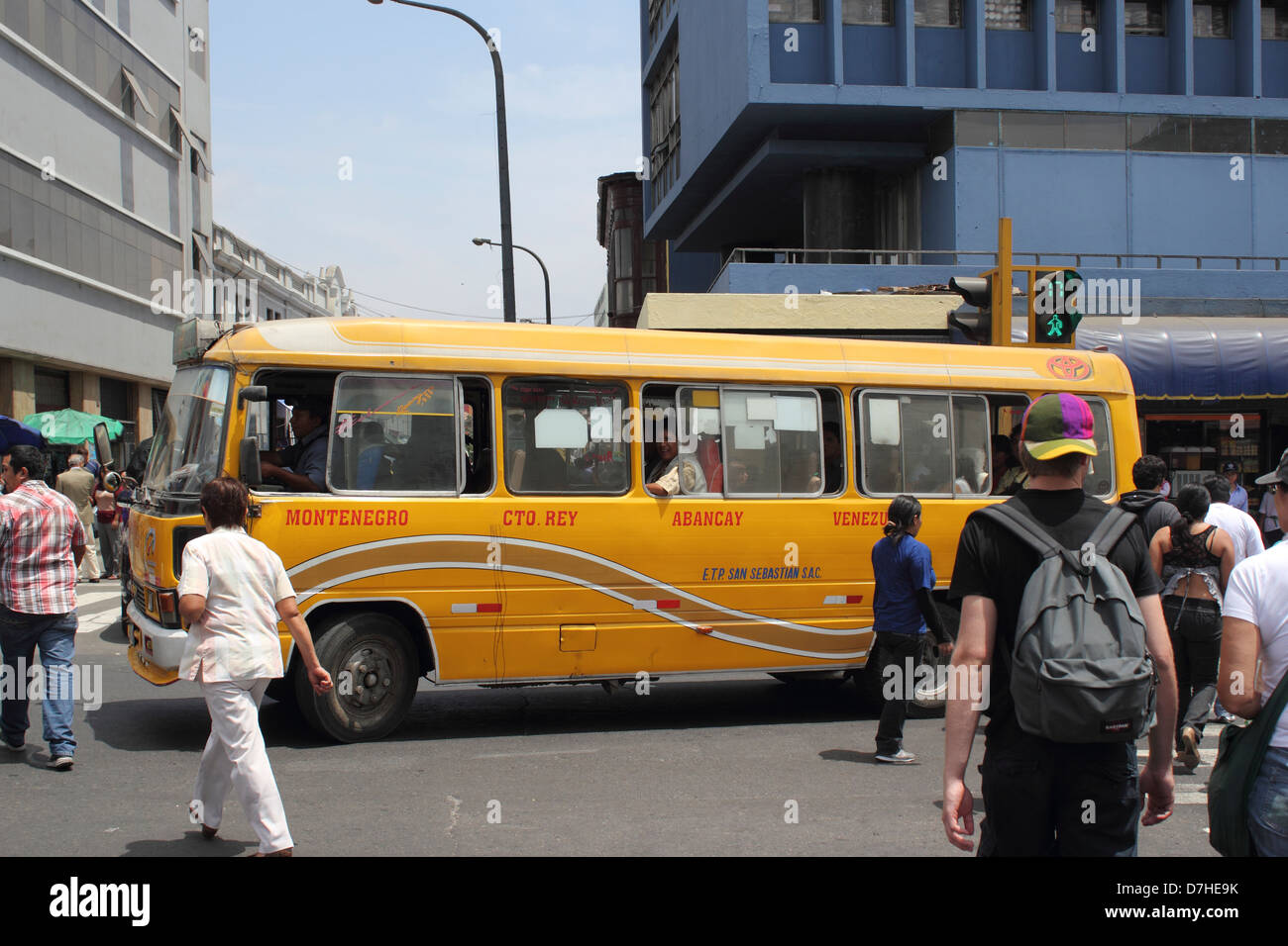 Peru Lima Avenida Abancay Stock Photo Alamy