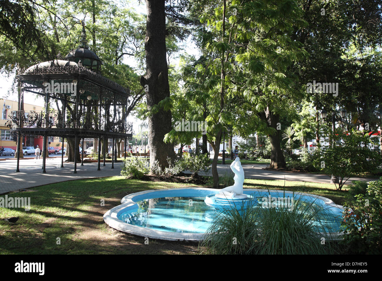 Curico Del Maule Plaza De Armas Stock Photo Alamy