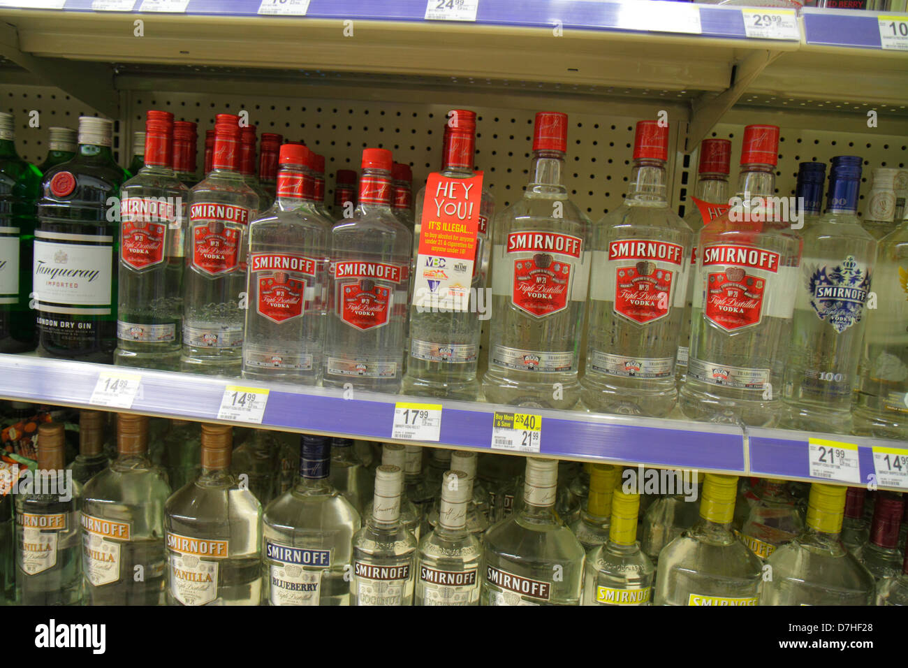 Florida Fl South Miami Beach Sobe Walgreens Liquor Store Shelf Shelves Shelving Retail Retail Products Display Case Sale Merchandise Packag Stock Photo Alamy