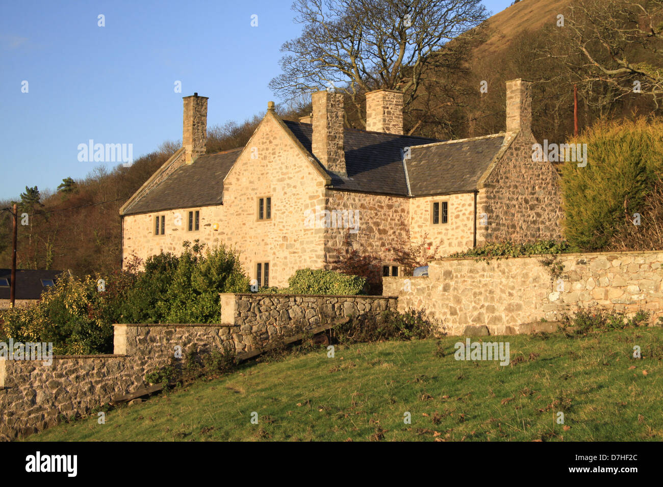 Exterior photos of Elizabethan manor house Pentre Cwm, Cwm, Dyserth