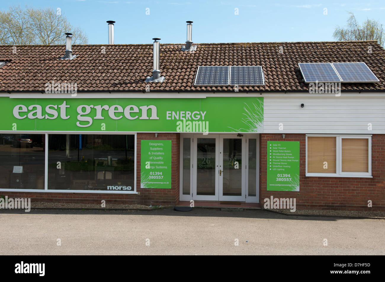 East Green Energy, Woodbridge, Suffolk, UK. Stock Photo