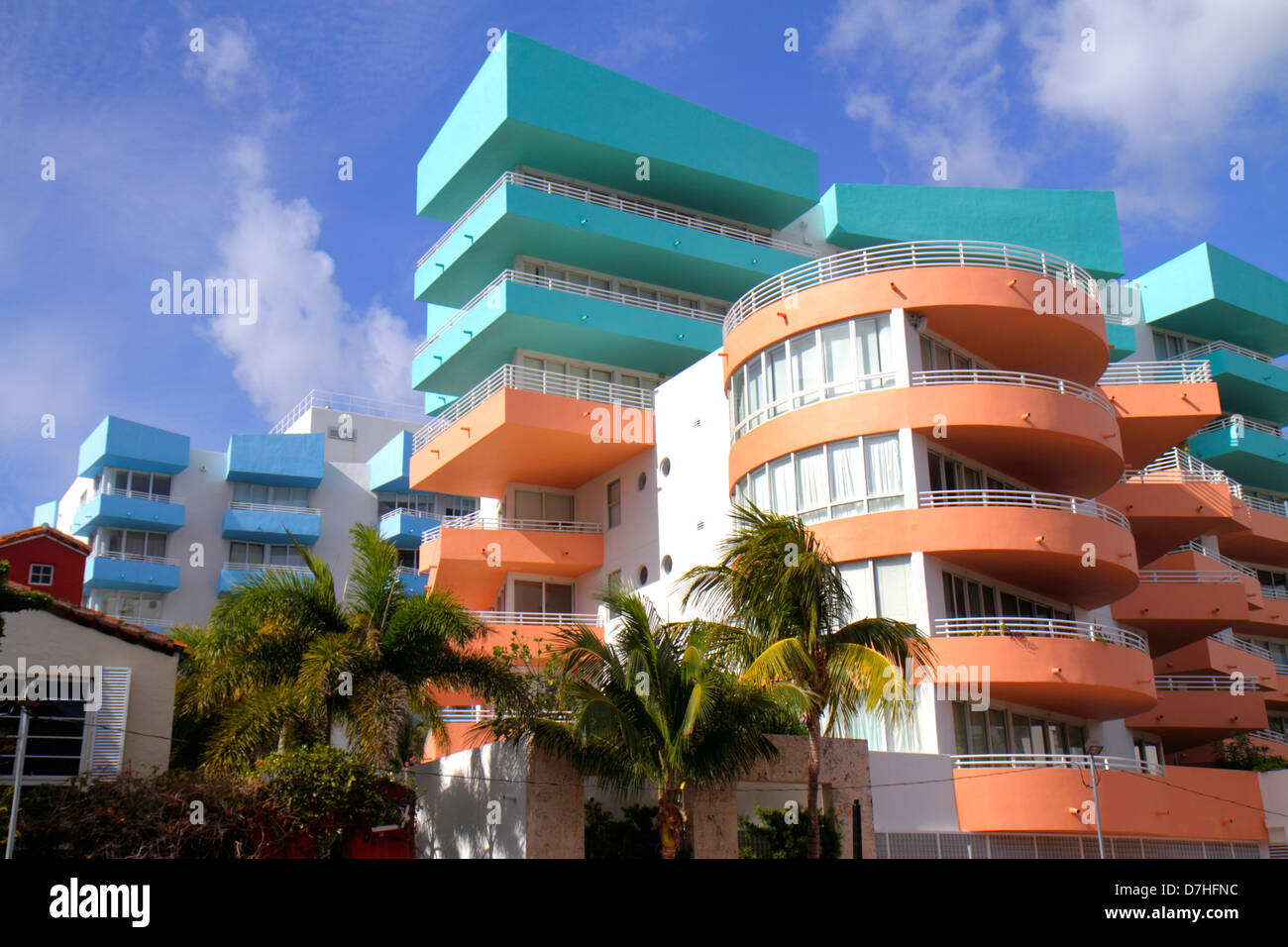 Miami Beach Florida,Ocean Drive,condominium residential apartment apartments building buildings