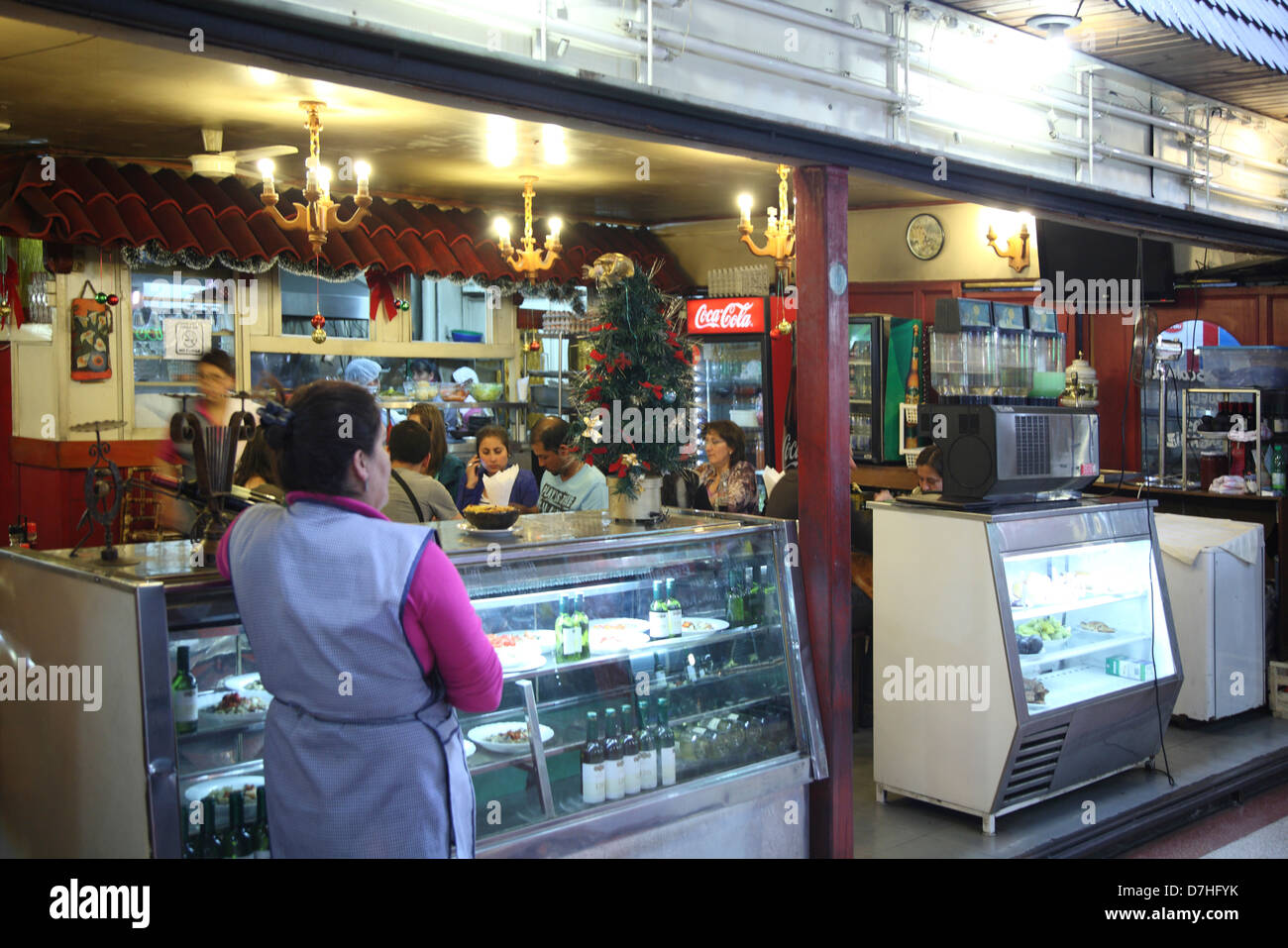 Chile Temuco market hall Stock Photo