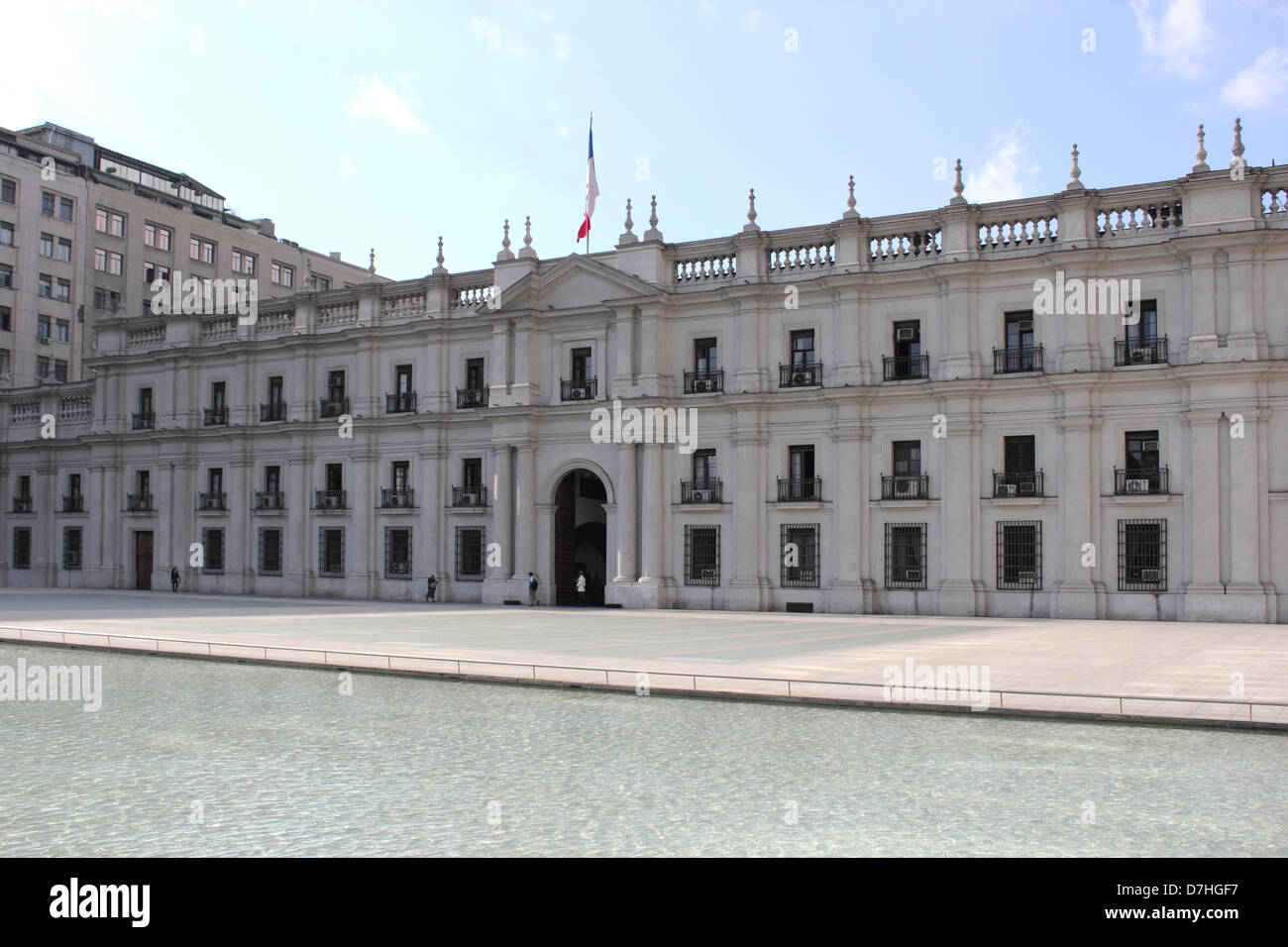 Santiago de Chile Palacio de La Moneda Government palace Stock Photo