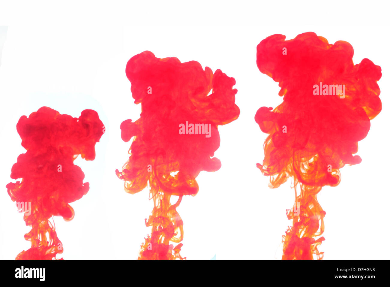 The Red smoke caused by water spread Stock Photo Alamy