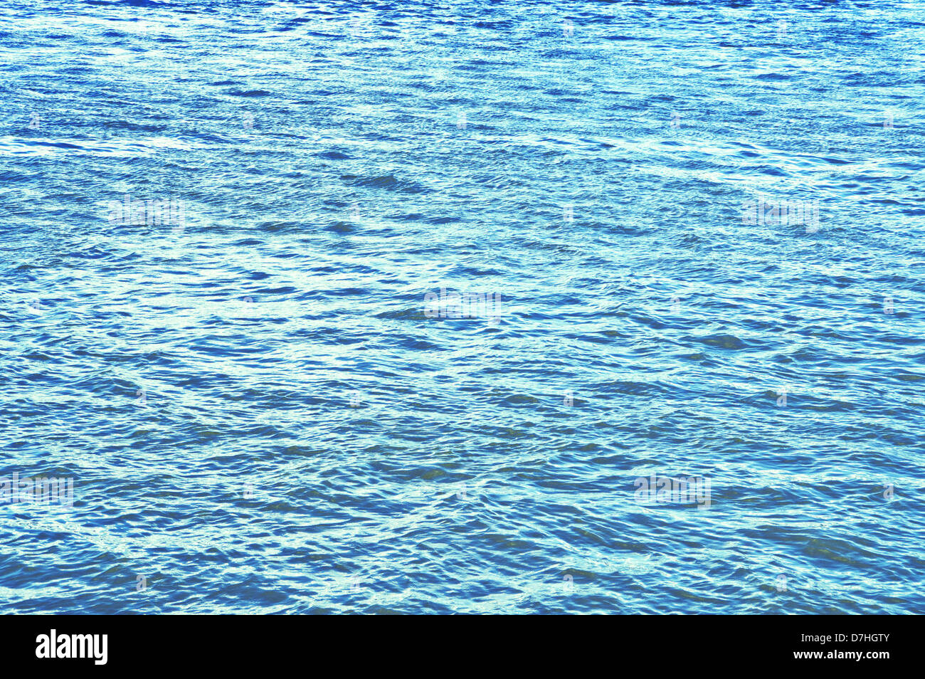 The blue water waves effects. Sun light Stock Photo - Alamy