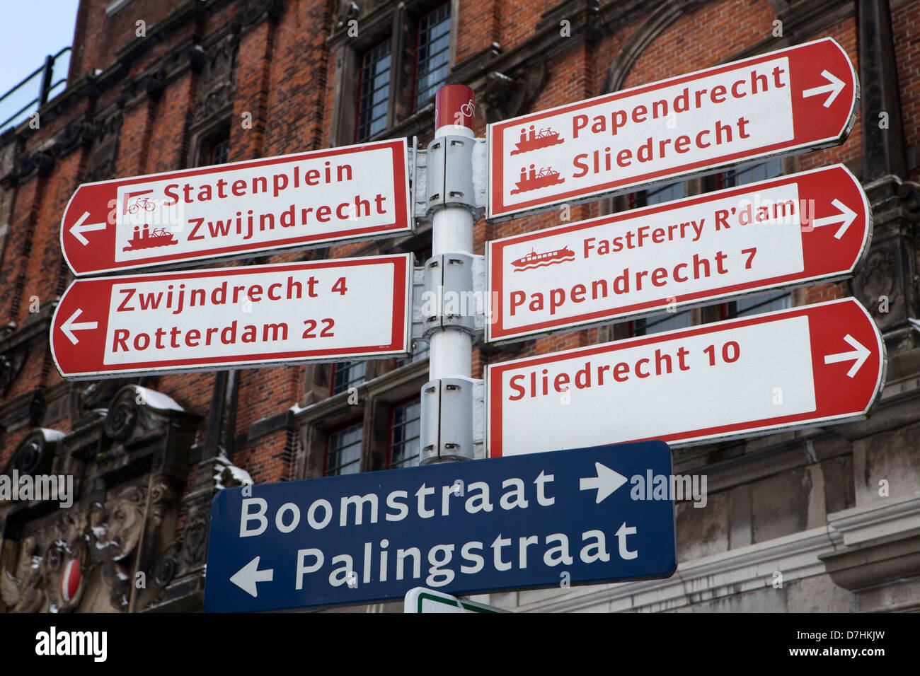 direction sign in Holland Stock Photo Alamy