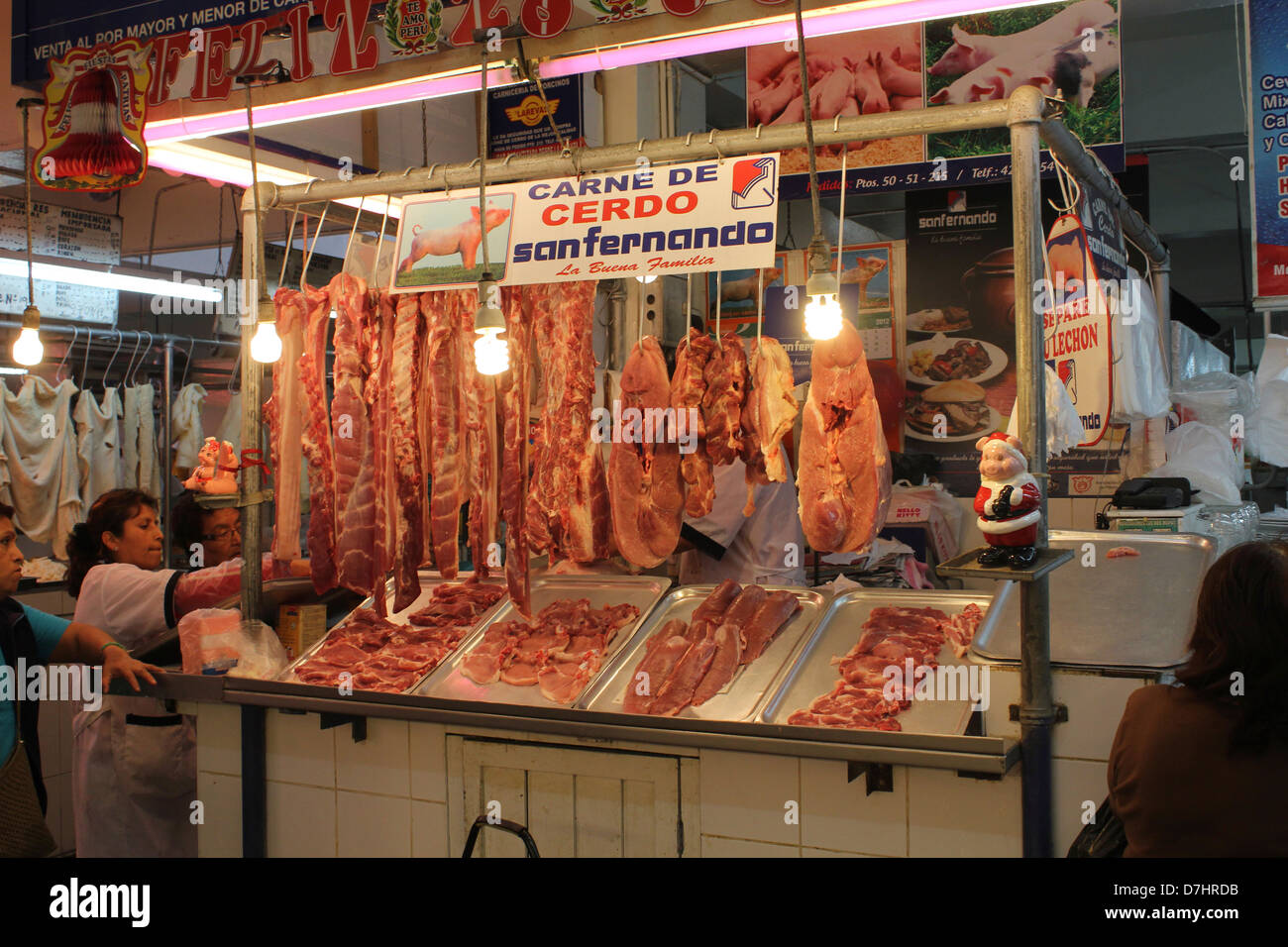 Peru Lima Mercado Central Market Stock Photo