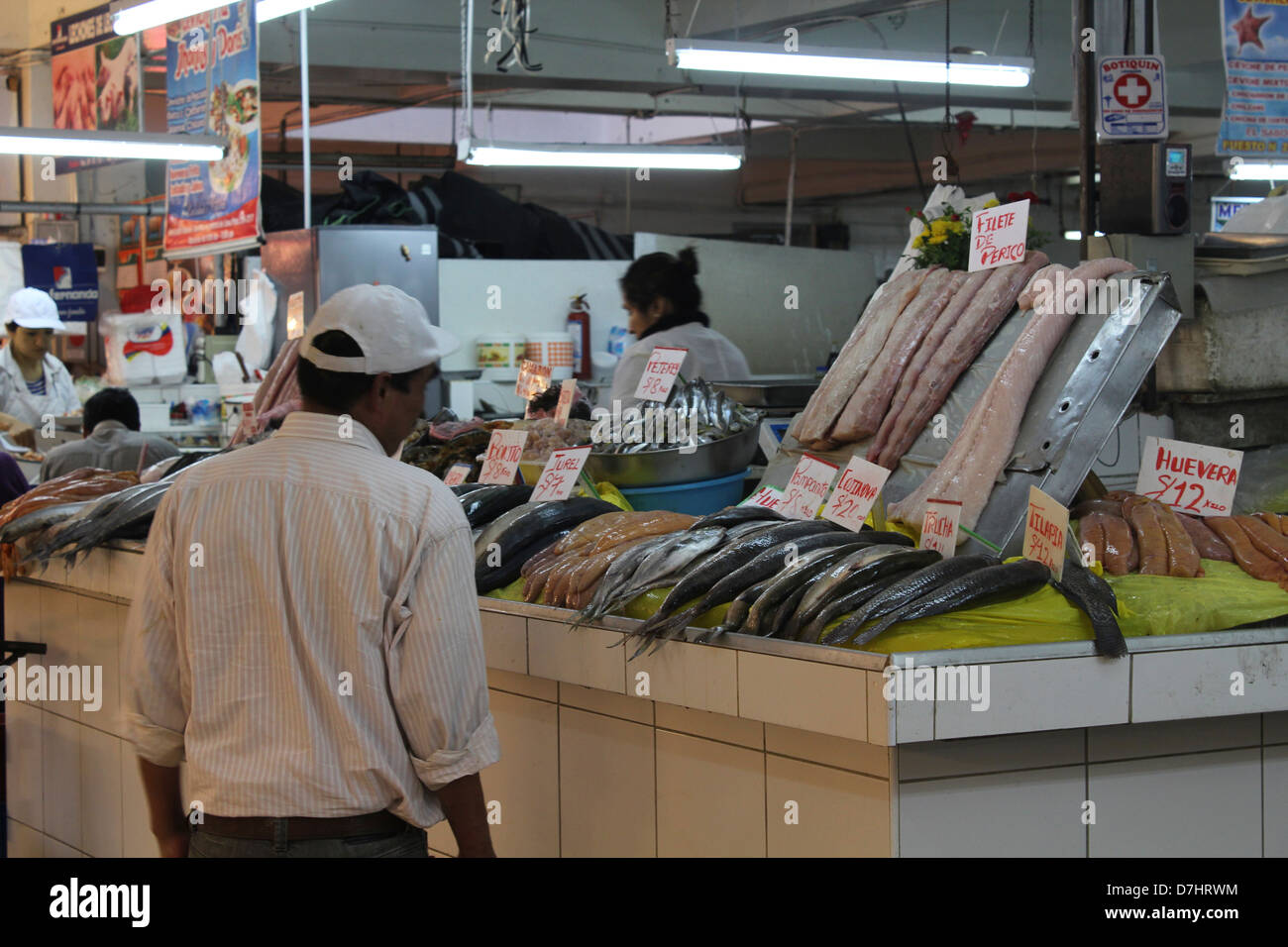 Peru Lima Mercado Central Market Stock Photo