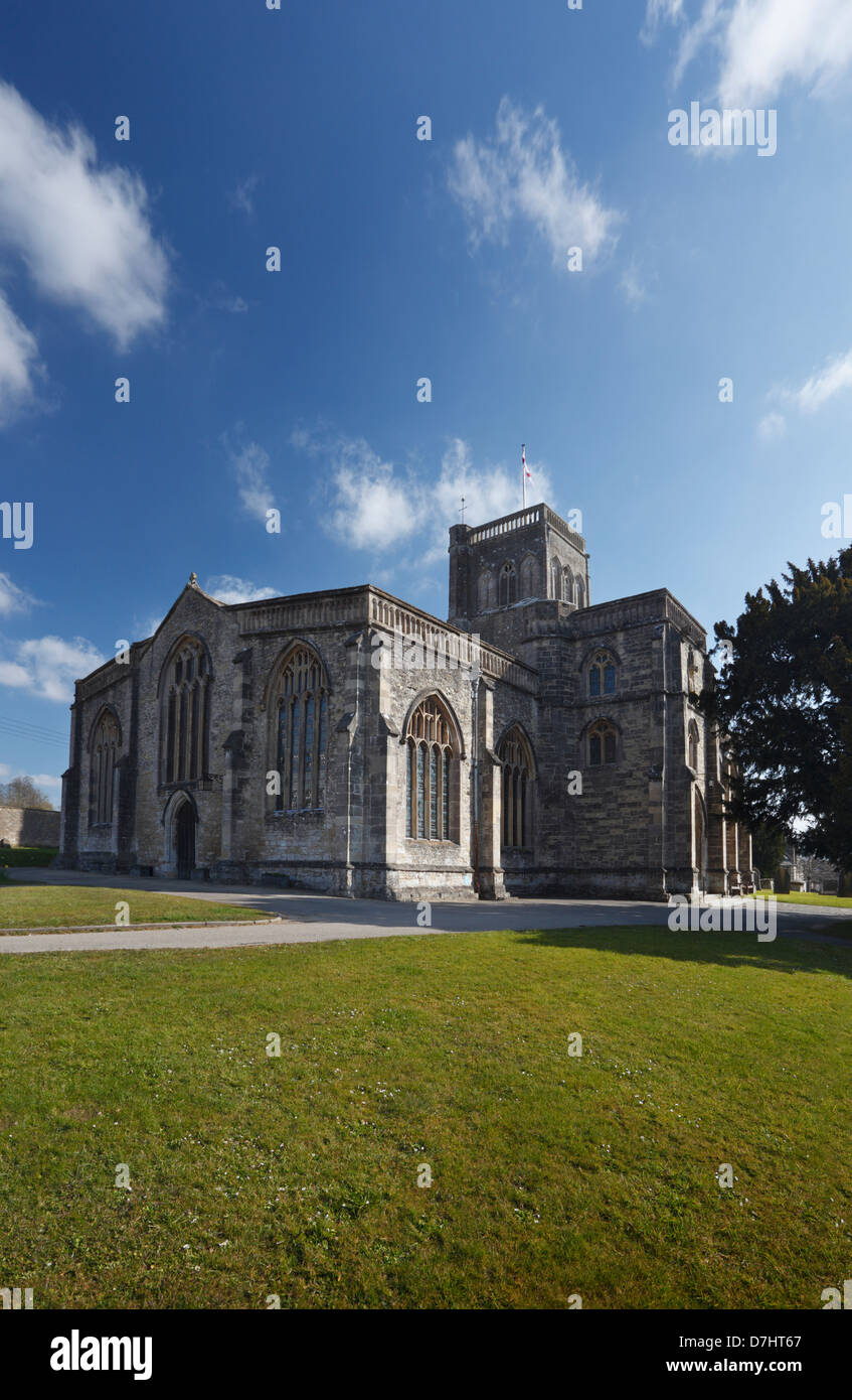 The Church of St Mary. Wedmore. Somerset. England. UK. Stock Photo