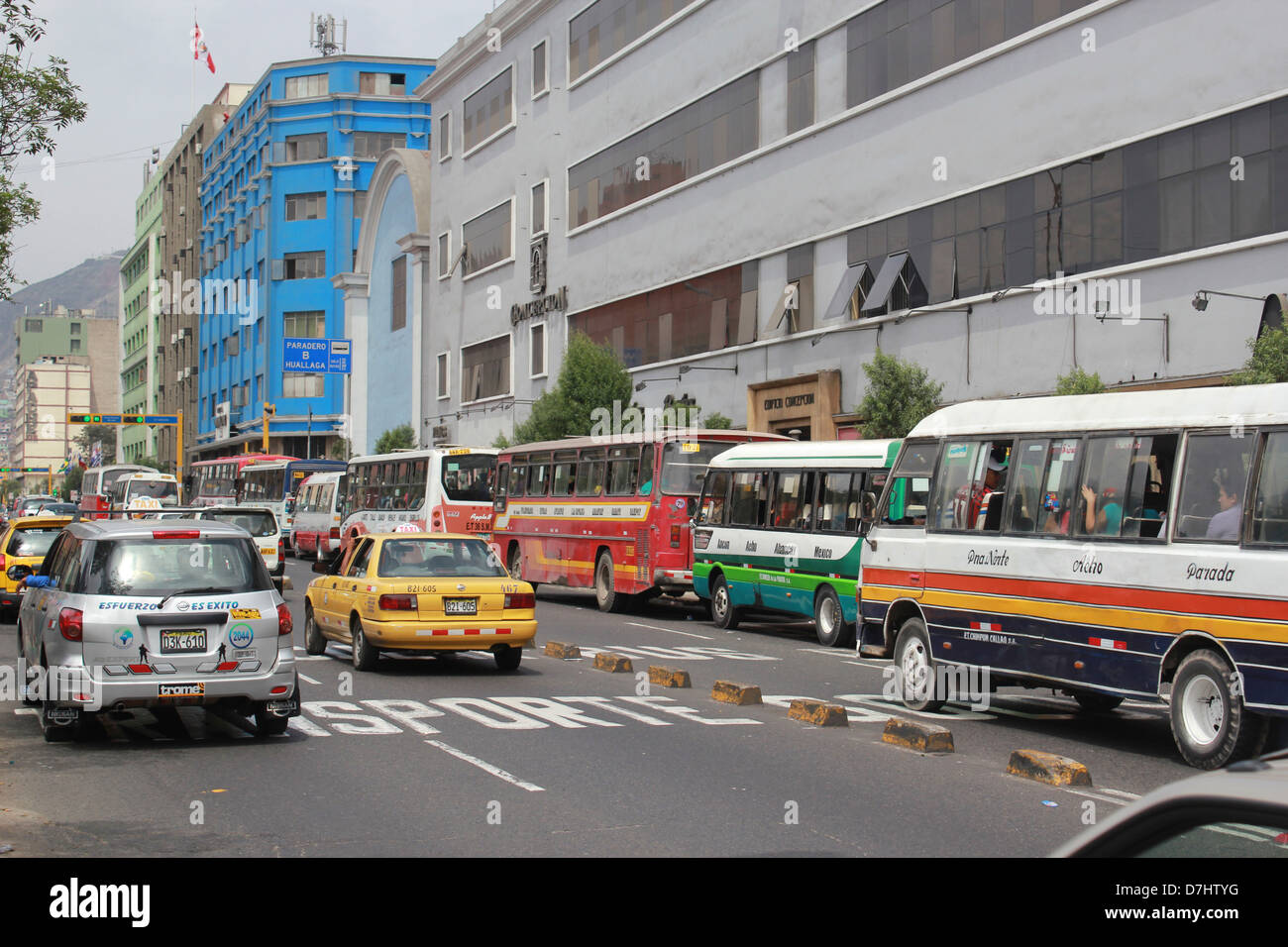 Peru Lima Avenida Abancay Stock Photo Alamy