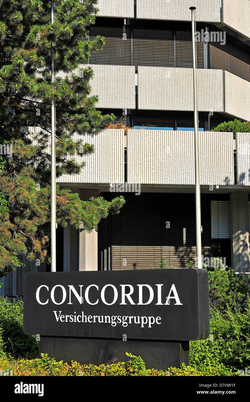 Companies, company signs, names, logo, Concordia Insurance Stock Photo