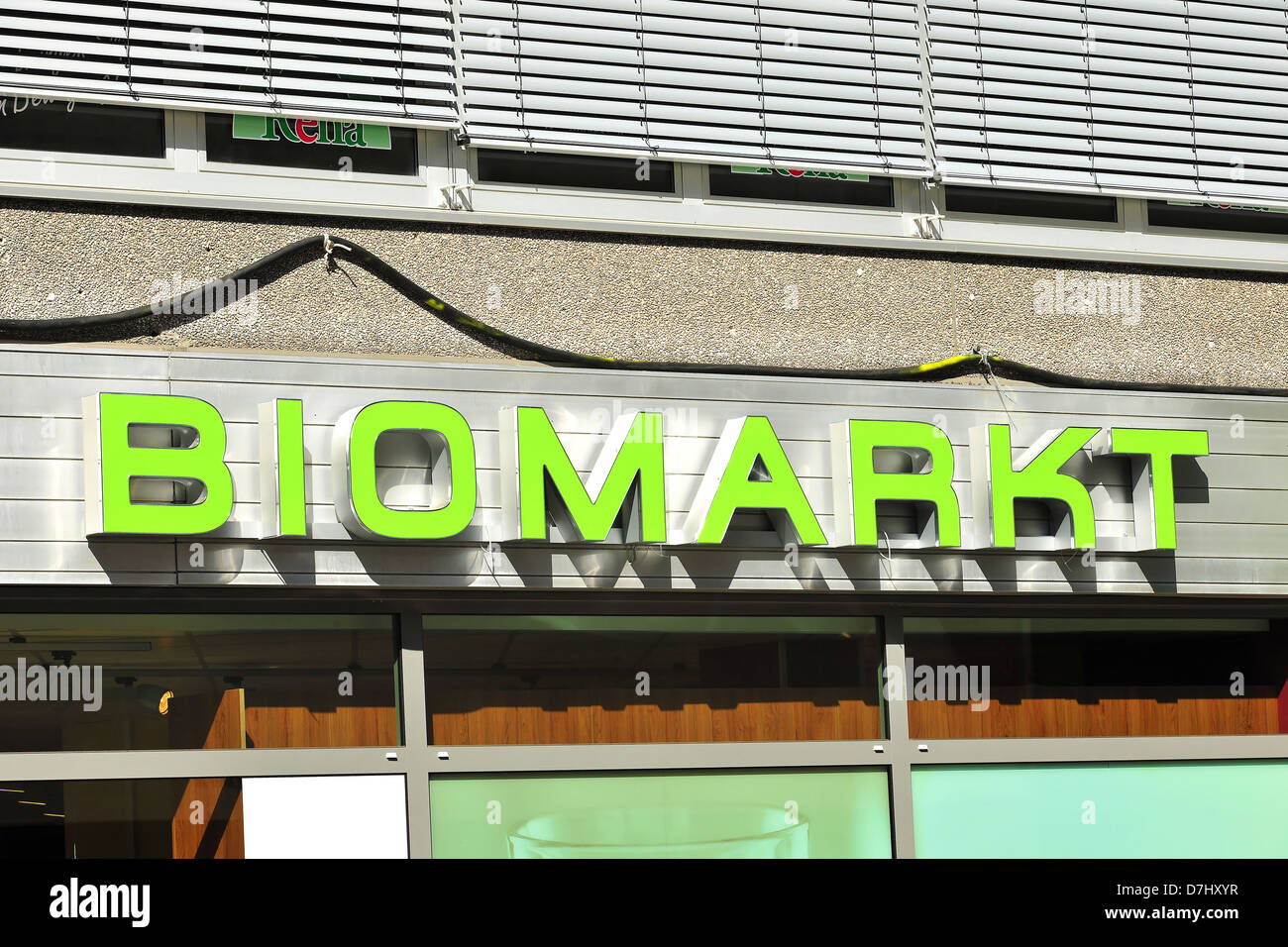 Companies, company signs, names, logo, Biomarkt Stock Photo Alamy