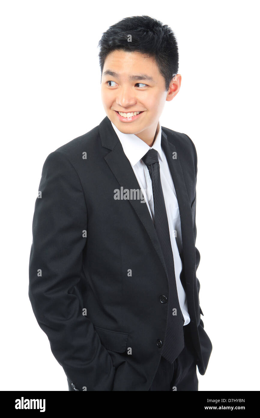 Teenager in formal or business attire Stock Photo
